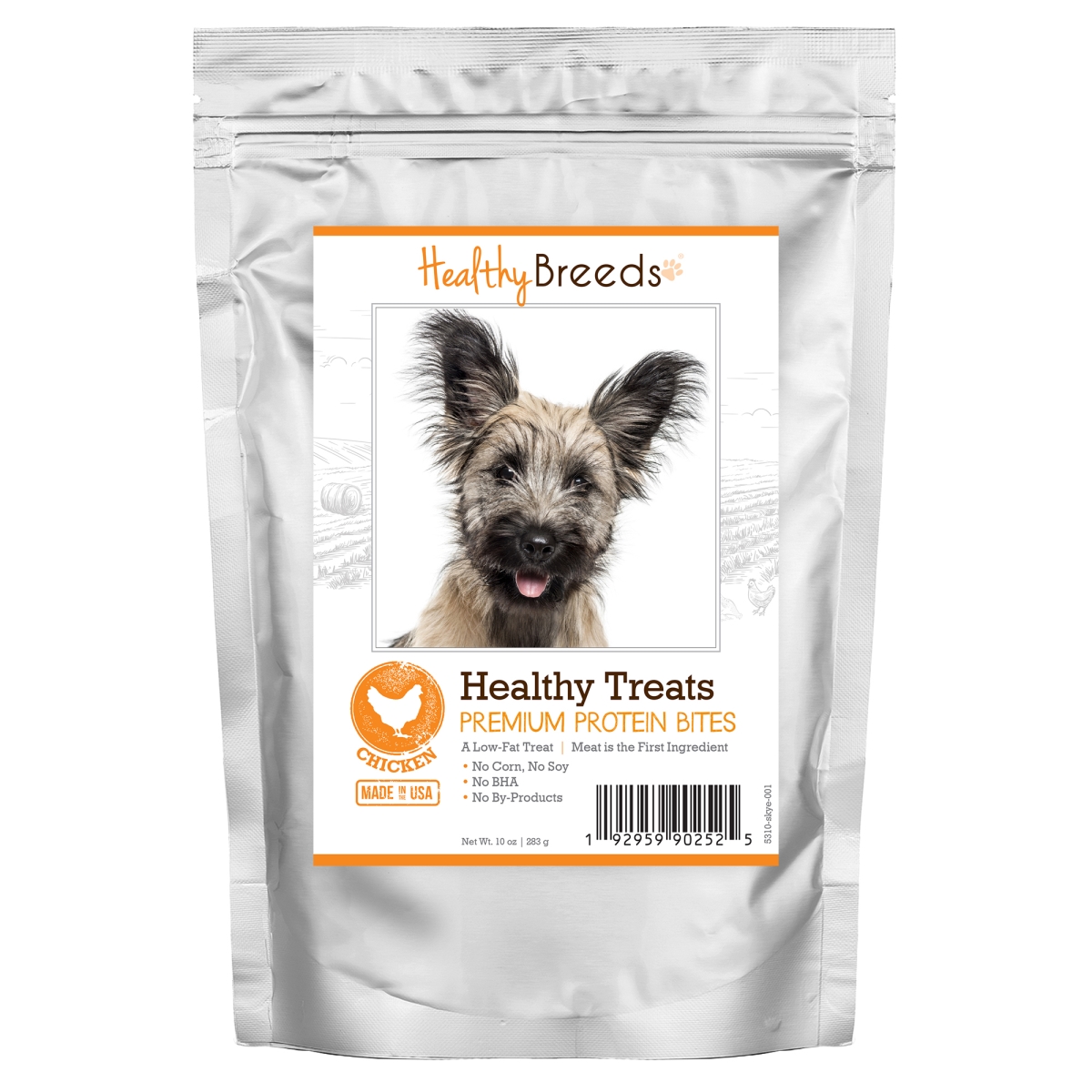 Picture of Healthy Breeds 192959902525 Skye Terrier Healthy Treats Premium Protein Bites Chicken Dog Treats&#44; 10 oz