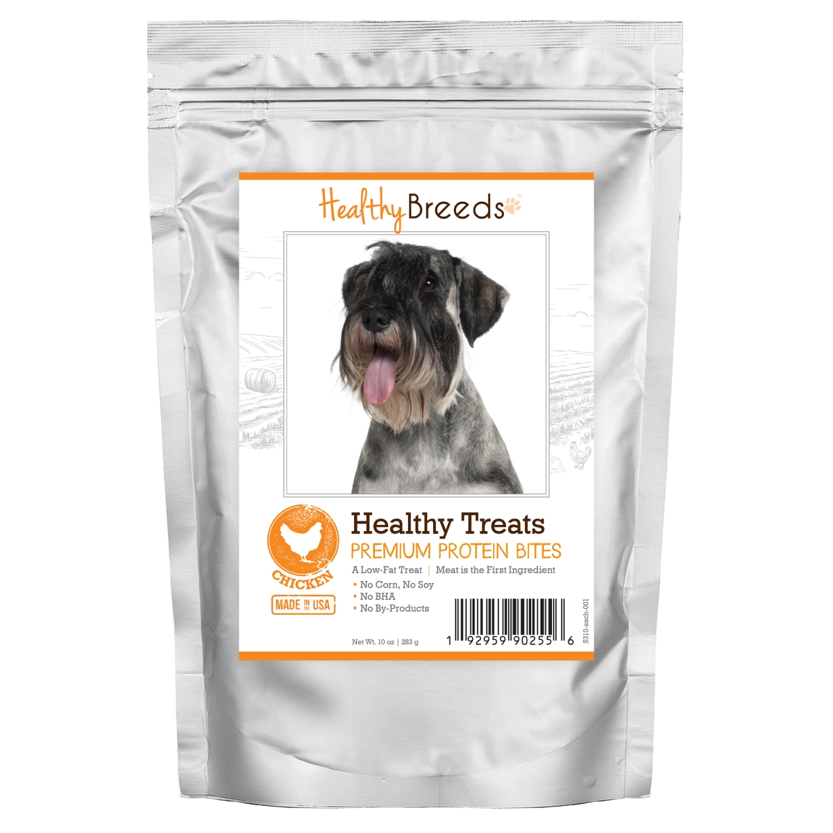 Picture of Healthy Breeds 192959902556 Standard Schnauzer Healthy Treats Premium Protein Bites Chicken Dog Treats&#44; 10 oz