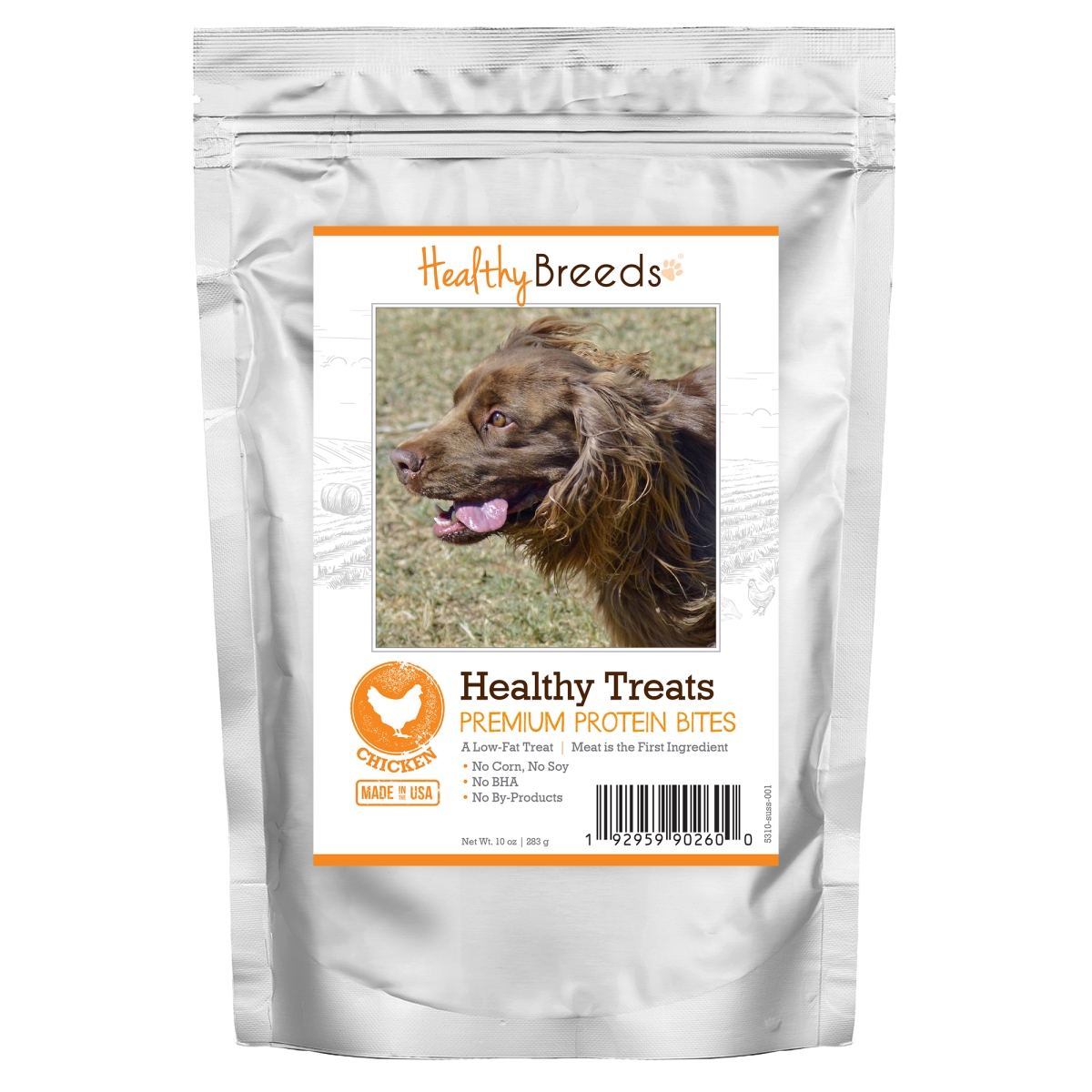 Picture of Healthy Breeds 192959902600 Sussex Spaniel Healthy Treats Premium Protein Bites Chicken Dog Treats&#44; 10 oz