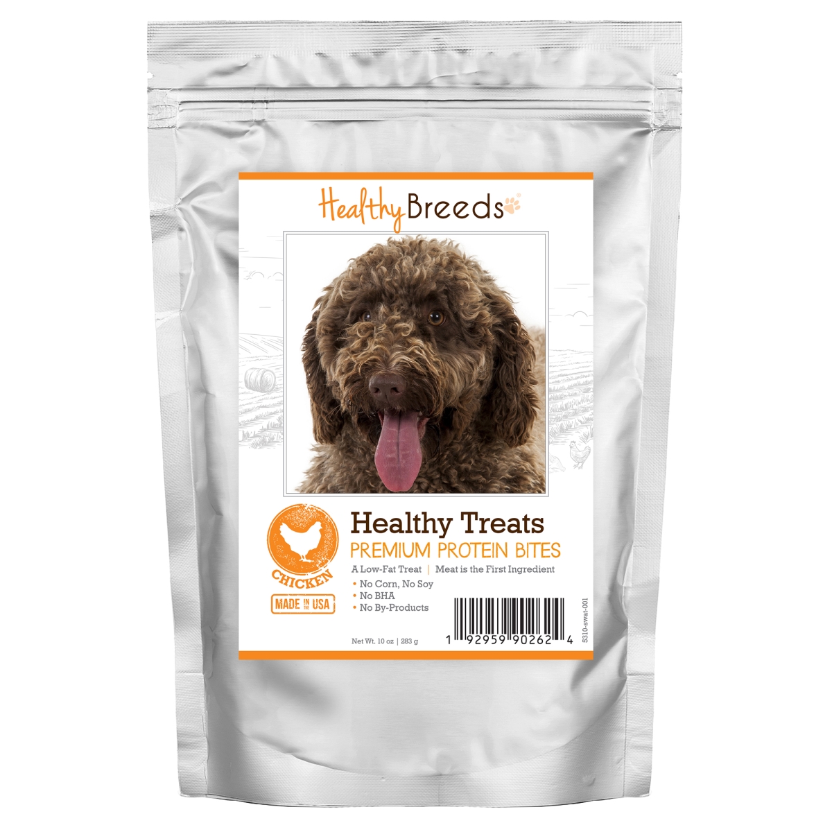 Picture of Healthy Breeds 192959902624 Spanish Water Dog Healthy Treats Premium Protein Bites Chicken Dog Treats&#44; 10 oz