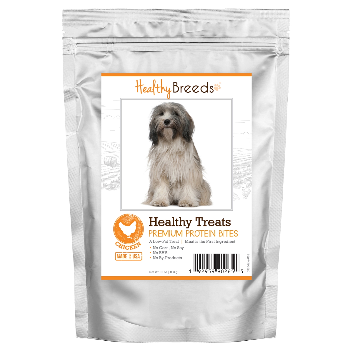 Picture of Healthy Breeds 192959902655 Tibetan Terrier Healthy Treats Premium Protein Bites Chicken Dog Treats&#44; 10 oz