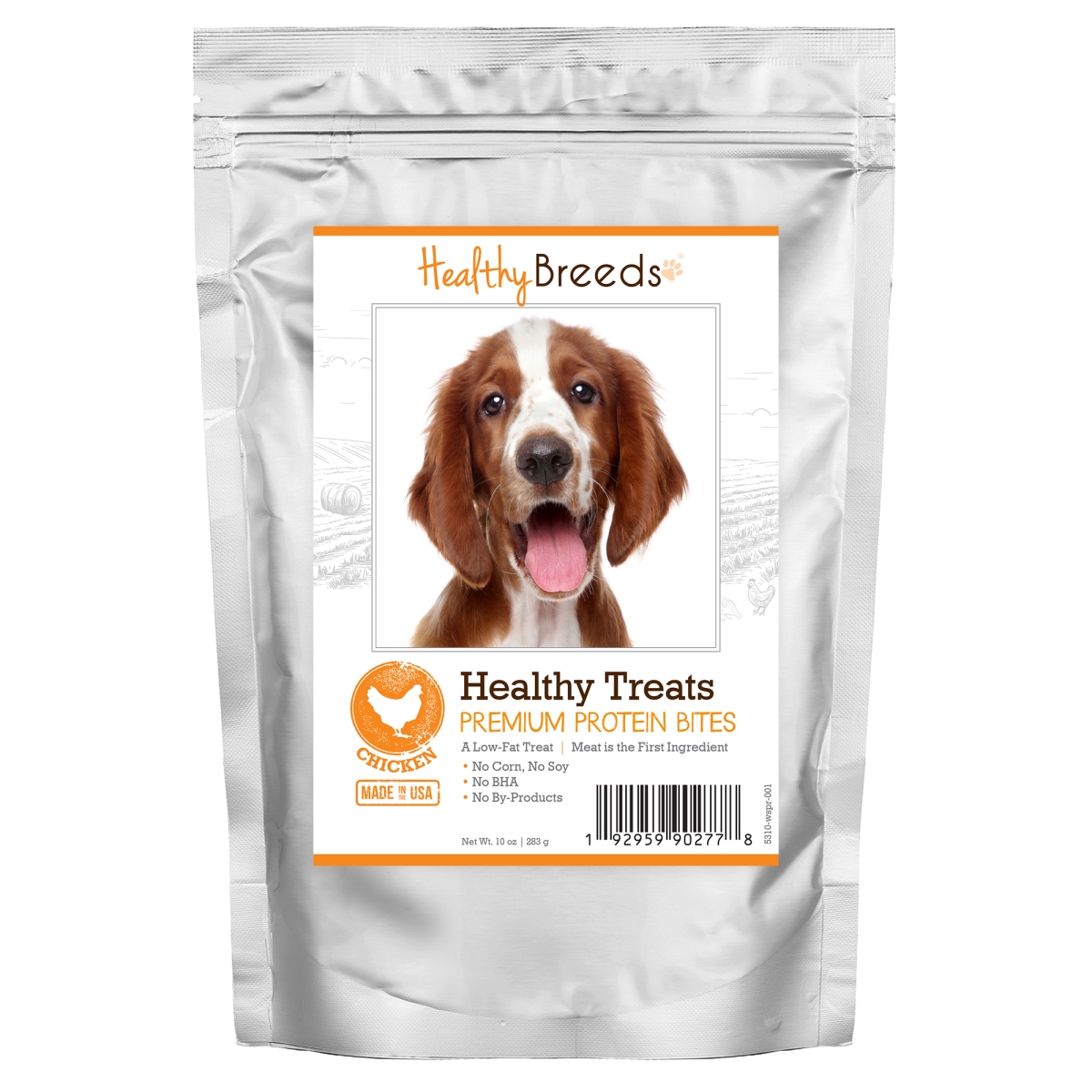 Picture of Healthy Breeds 192959902778 Welsh Springer Spaniel Healthy Treats Premium Protein Bites Chicken Dog Treats&#44; 10 oz