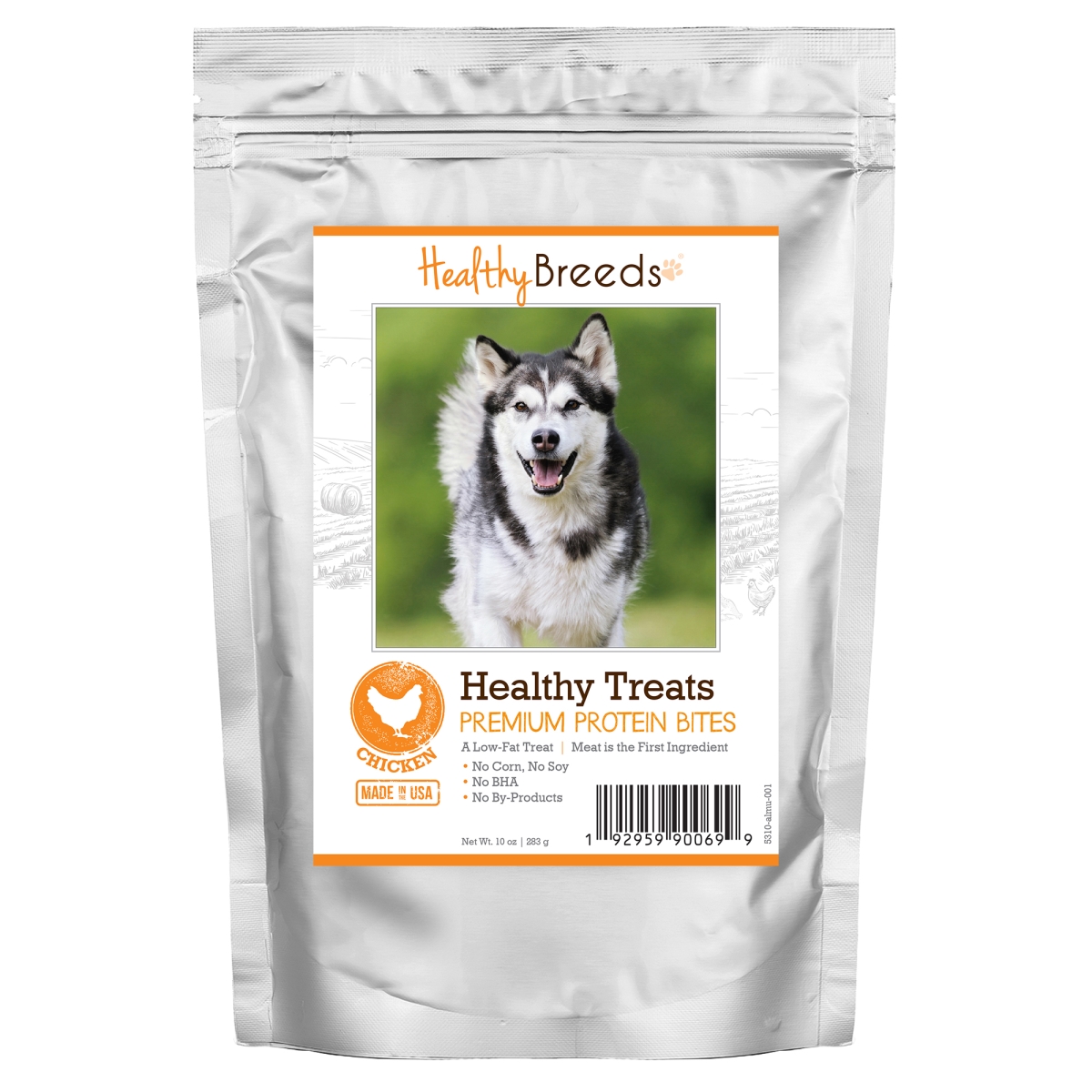 Picture of Healthy Breeds 192959900699 Alaskan Malamute Healthy Treats Premium Protein Bites Chicken Dog Treats&#44; 10 oz