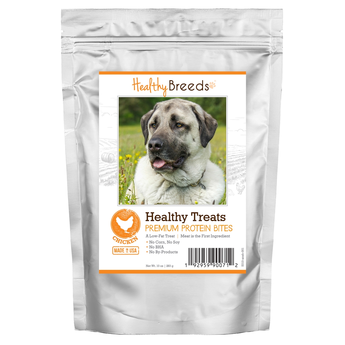 Picture of Healthy Breeds 192959900712 Anatolian Shepherd Dog Healthy Treats Premium Protein Bites Chicken Dog Treats&#44; 10 oz