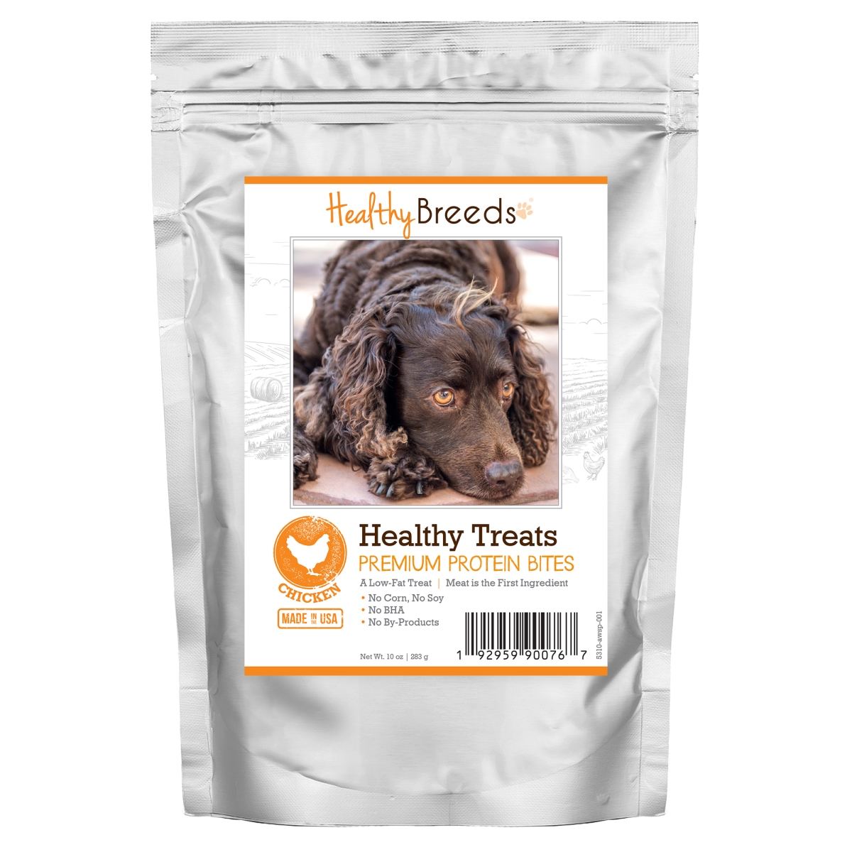 Picture of Healthy Breeds 192959900767 American Water Spaniel Healthy Treats Premium Protein Bites Chicken Dog Treats&#44; 10 oz