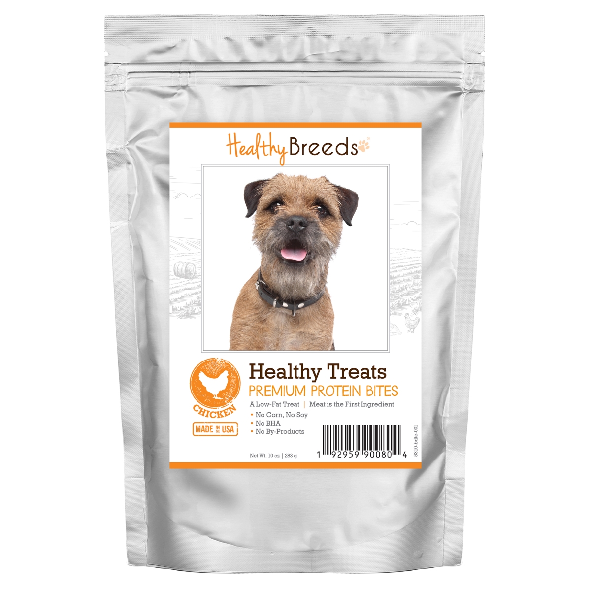Picture of Healthy Breeds 192959900804 Border Terrier Healthy Treats Premium Protein Bites Chicken Dog Treats&#44; 10 oz