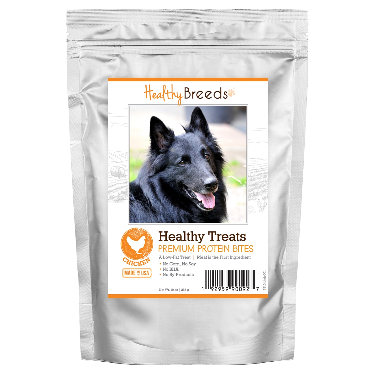 Picture of Healthy Breeds 192959900927 Belgian Sheepdog Healthy Treats Premium Protein Bites Chicken Dog Treats&#44; 10 oz