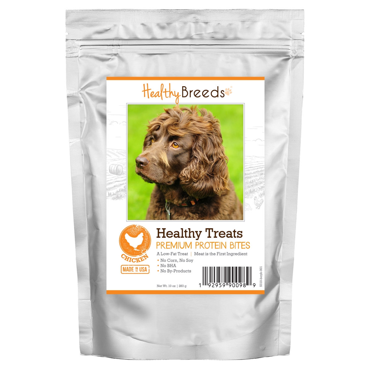 Picture of Healthy Breeds 192959900989 Boykin Spaniel Healthy Treats Premium Protein Bites Chicken Dog Treats&#44; 10 oz