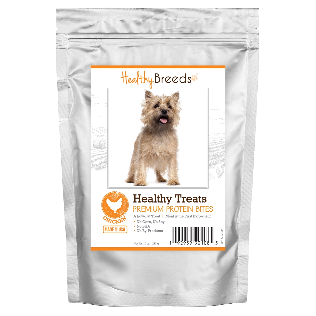 Picture of Healthy Breeds 192959901085 Cairn Terrier Healthy Treats Premium Protein Bites Chicken Dog Treats&#44; 10 oz