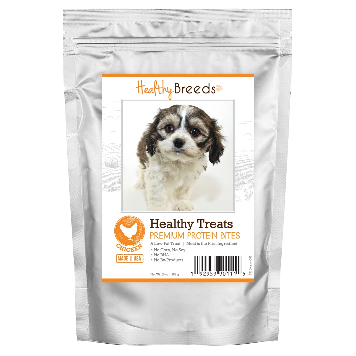Picture of Healthy Breeds 192959901115 Cavachon Healthy Treats Premium Protein Bites Chicken Dog Treats&#44; 10 oz