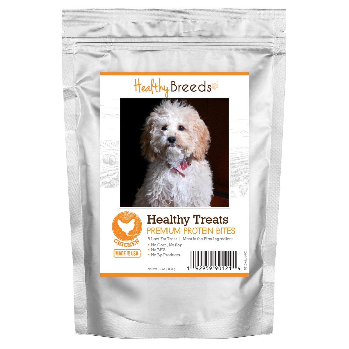 Picture of Healthy Breeds 192959901214 Cockapoo Healthy Treats Premium Protein Bites Chicken Dog Treats&#44; 10 oz
