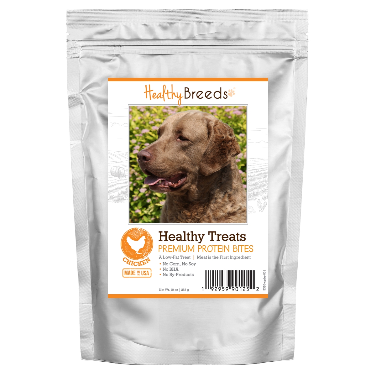 Picture of Healthy Breeds 192959901252 Chesapeake Bay Retriever Healthy Treats Premium Protein Bites Chicken Dog Treats&#44; 10 oz
