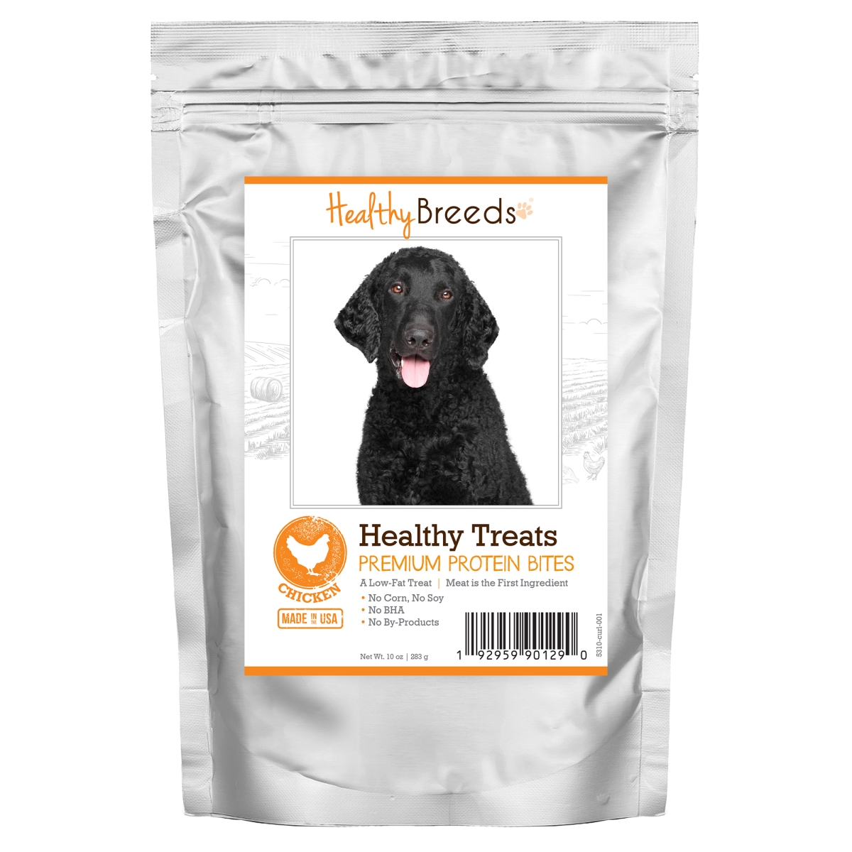 Picture of Healthy Breeds 192959901290 Curly-Coated Retriever Healthy Treats Premium Protein Bites Chicken Dog Treats&#44; 10 oz
