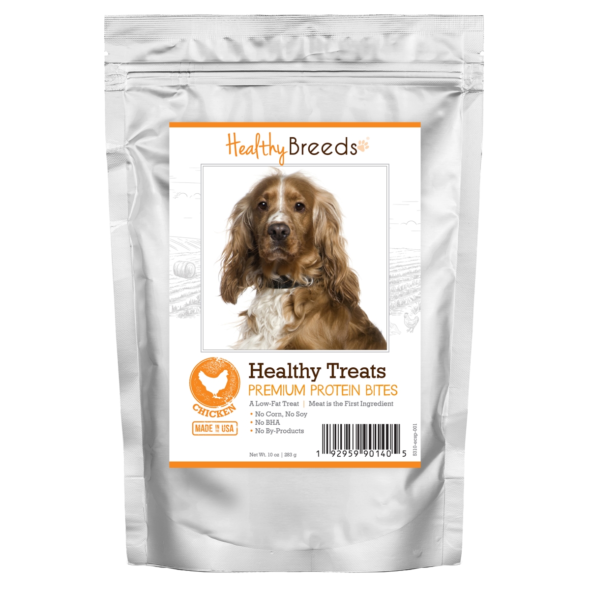 Picture of Healthy Breeds 192959901405 English Cocker Spaniel Healthy Treats Premium Protein Bites Chicken Dog Treats&#44; 10 oz