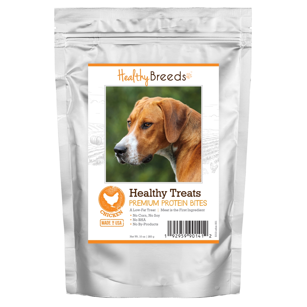 Picture of Healthy Breeds 192959901412 English Foxhound Healthy Treats Premium Protein Bites Chicken Dog Treats&#44; 10 oz