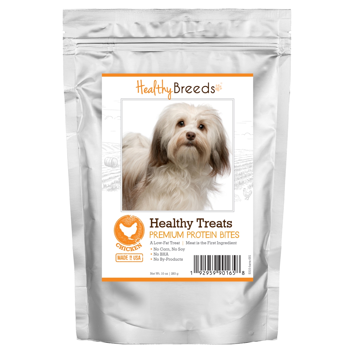Picture of Healthy Breeds 192959901658 Havanese Healthy Treats Premium Protein Bites Chicken Dog Treats&#44; 10 oz