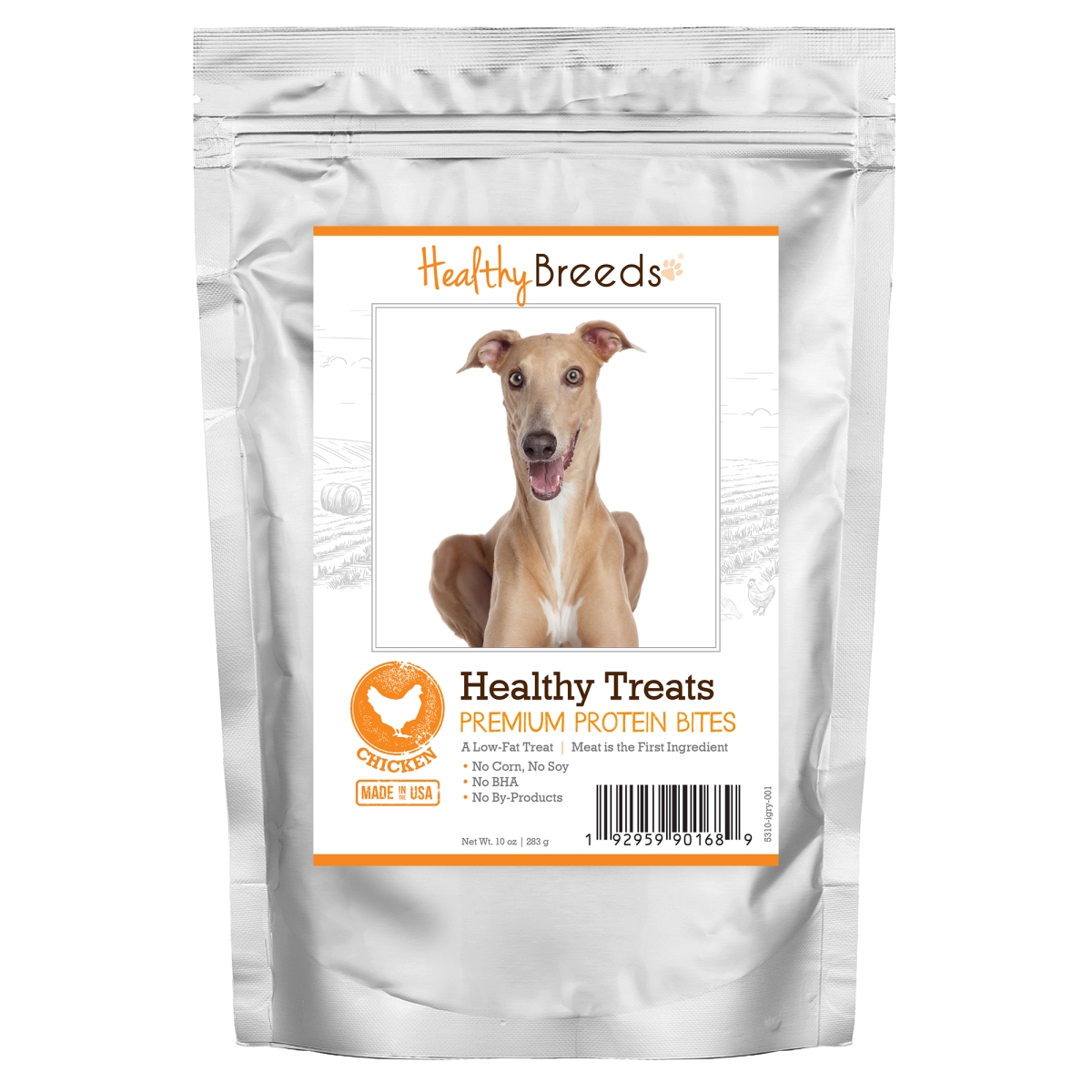 Picture of Healthy Breeds 192959901689 Italian Greyhound Healthy Treats Premium Protein Bites Chicken Dog Treats&#44; 10 oz
