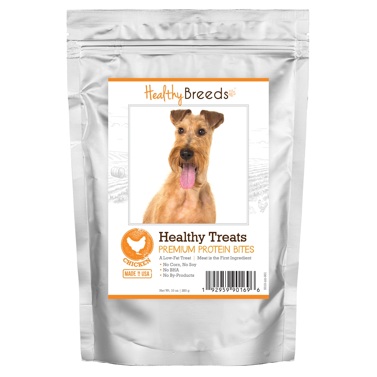 Picture of Healthy Breeds 192959901696 Irish Terrier Healthy Treats Premium Protein Bites Chicken Dog Treats&#44; 10 oz