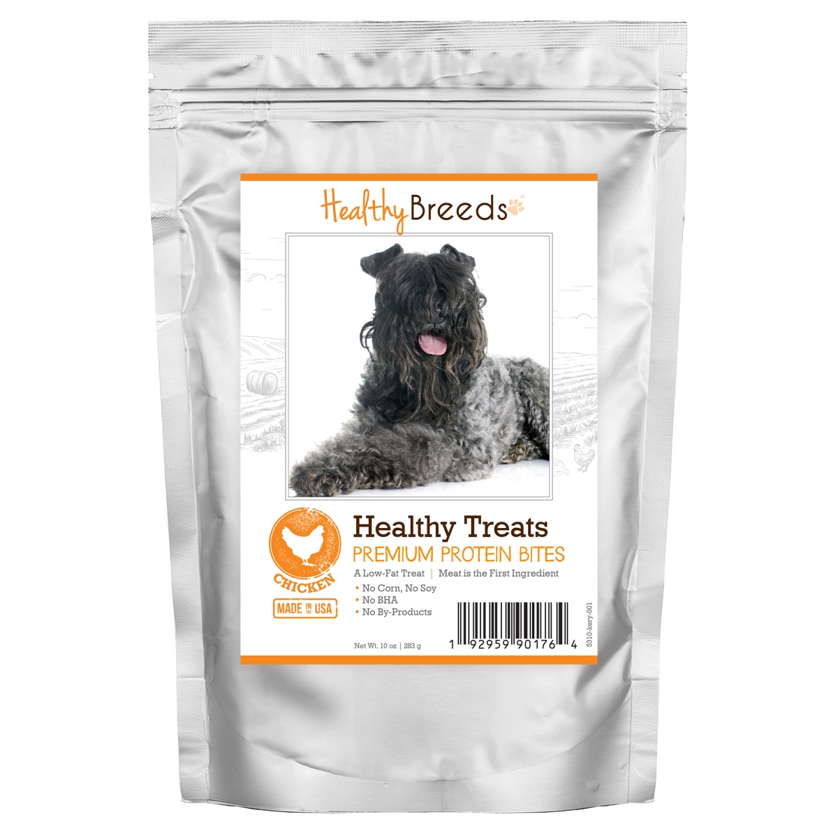 Picture of Healthy Breeds 192959901764 Kerry Blue Terrier Healthy Treats Premium Protein Bites Chicken Dog Treats&#44; 10 oz