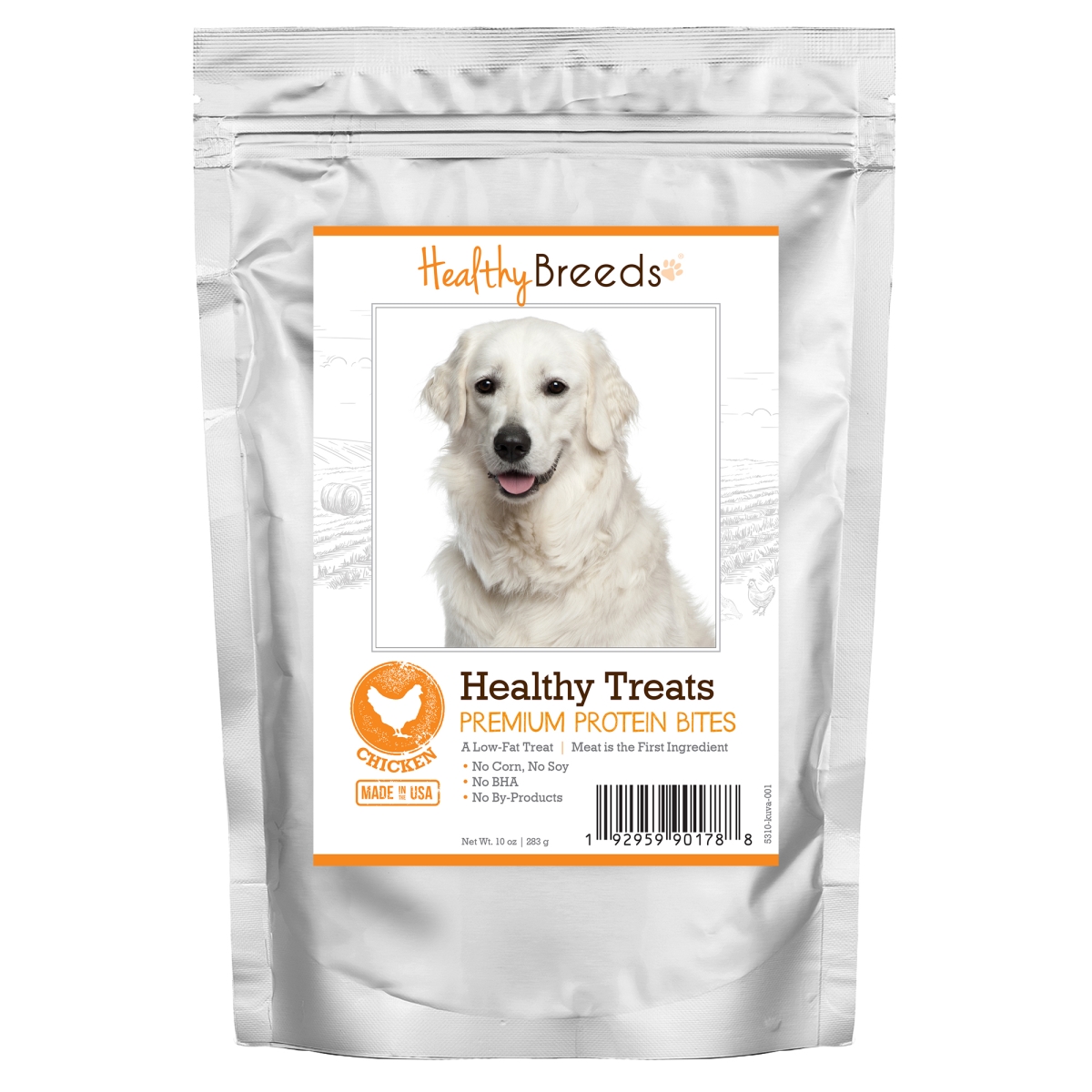 Picture of Healthy Breeds 192959901788 Kuvasz Healthy Treats Premium Protein Bites Chicken Dog Treats&#44; 10 oz