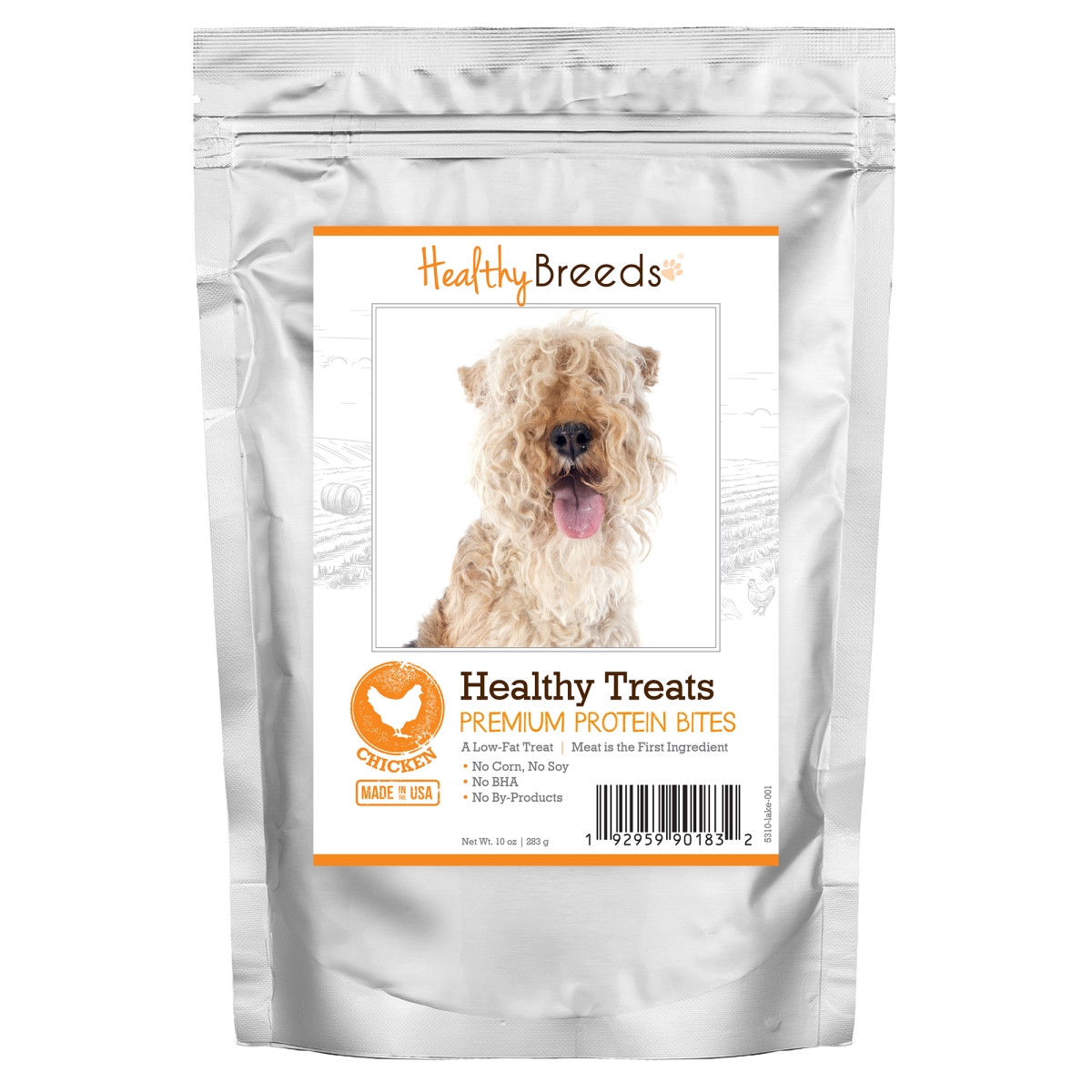 Picture of Healthy Breeds 192959901832 Lakeland Terrier Healthy Treats Premium Protein Bites Chicken Dog Treats&#44; 10 oz