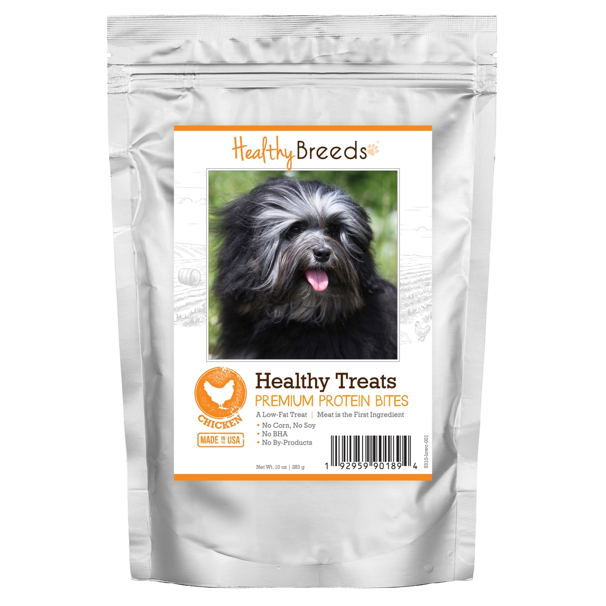 Picture of Healthy Breeds 192959901894 Lowchen Healthy Treats Premium Protein Bites Chicken Dog Treats&#44; 10 oz