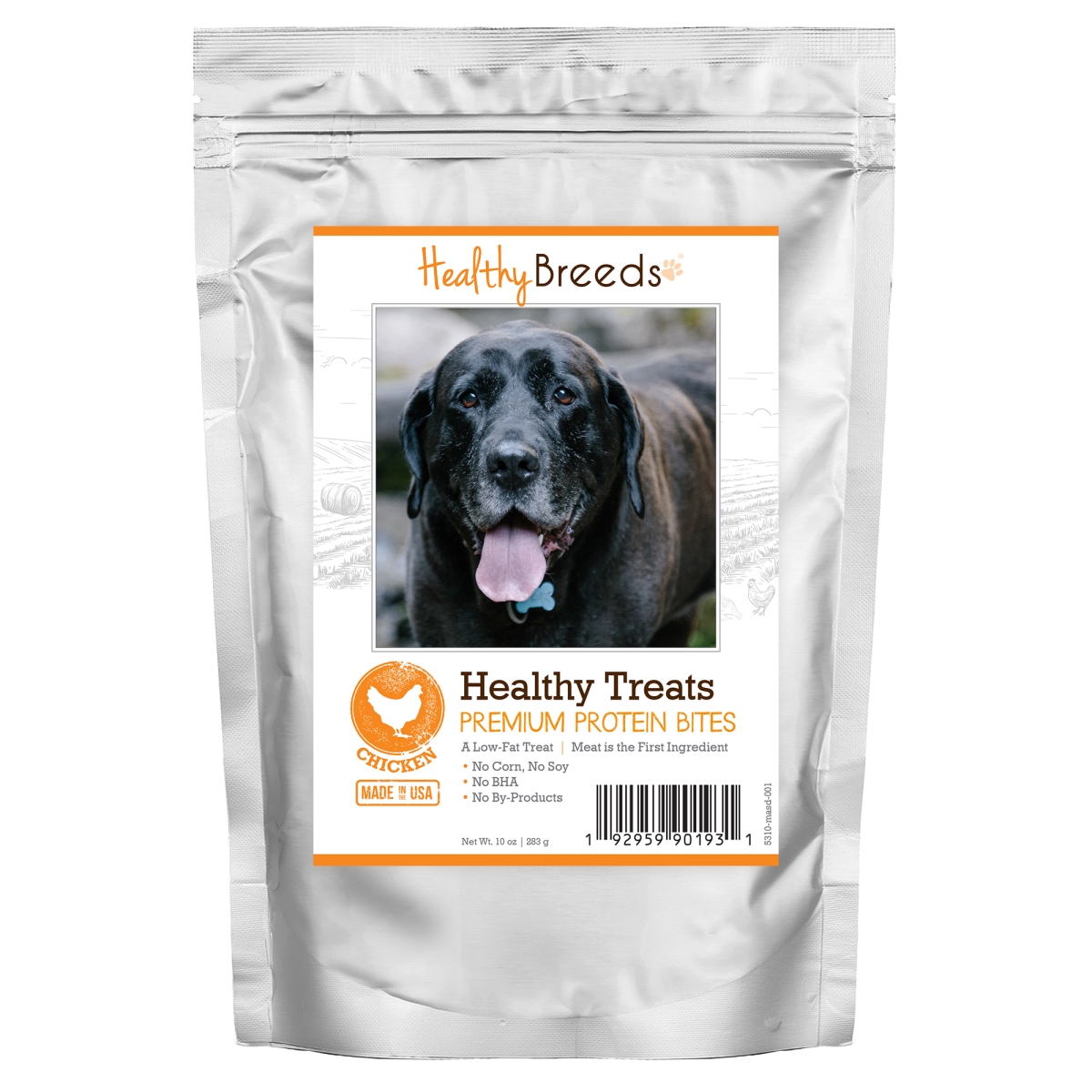 Picture of Healthy Breeds 192959901931 Mastador Healthy Treats Premium Protein Bites Chicken Dog Treats&#44; 10 oz