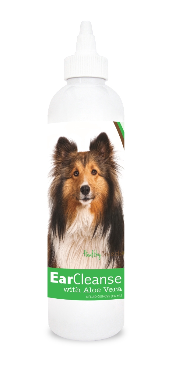 Picture of Healthy Breeds 840235114222 8 oz Shetland Sheepdog Ear Cleanse with Aloe Vera Cucumber Melon