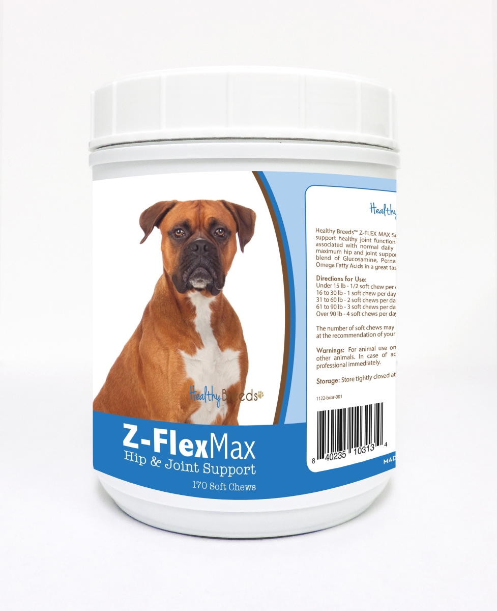 Picture of Healthy Breeds 840235103134 Boxer Z-Flex Max Hip & Joint Soft Chews - 170 Count