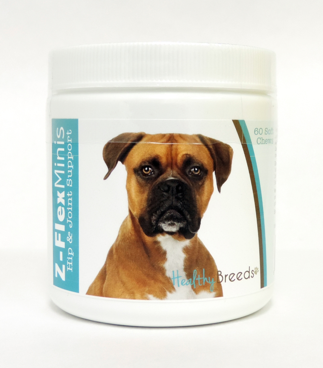 Picture of Healthy Breeds 840235103172 Boxer Z-Flex Minis Hip & Joint Support Soft Chews - 60 Count