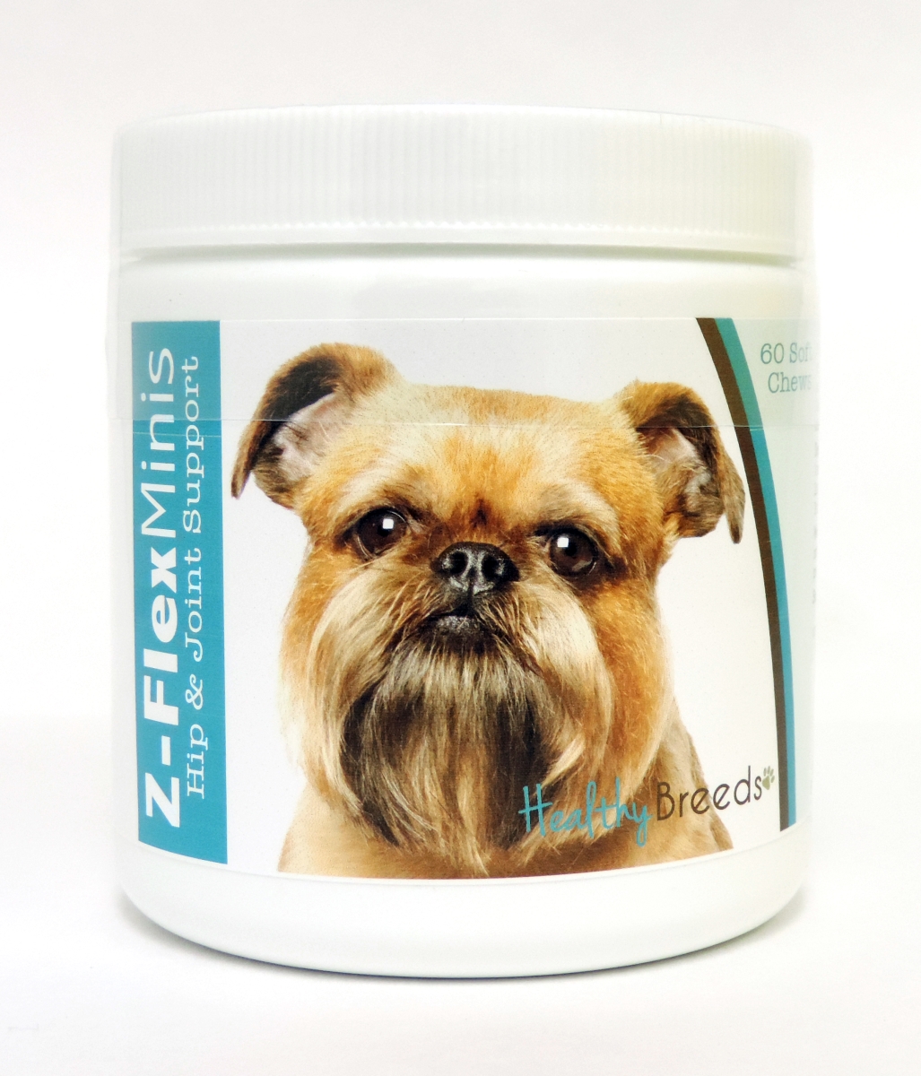 Picture of Healthy Breeds 840235103462 Brussels Griffon Z-Flex Minis Hip & Joint Support Soft Chews - 60 Count