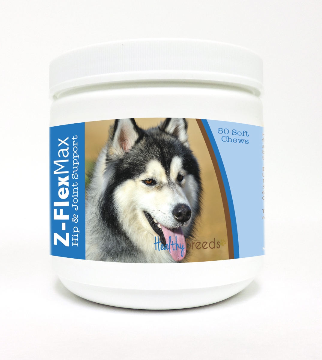 840235114499 Siberian Husky Z-Flex Max Hip & Joint Soft Chews - 50 Count