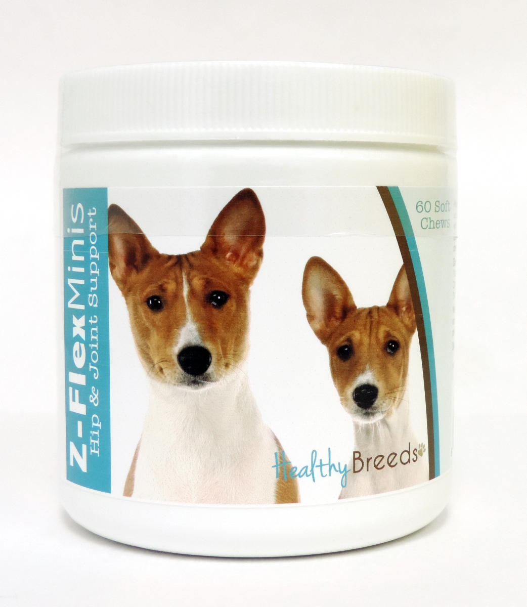 Picture of Healthy Breeds 840235103639 Basenji Z-Flex Minis Hip & Joint Support Soft Chews - 60 Count