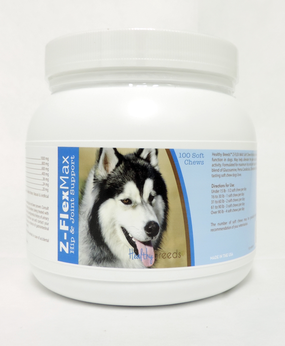 Picture of Healthy Breeds 840235114505 Siberian Husky Z-Flex Max Hip & Joint Soft Chews - 100 Count