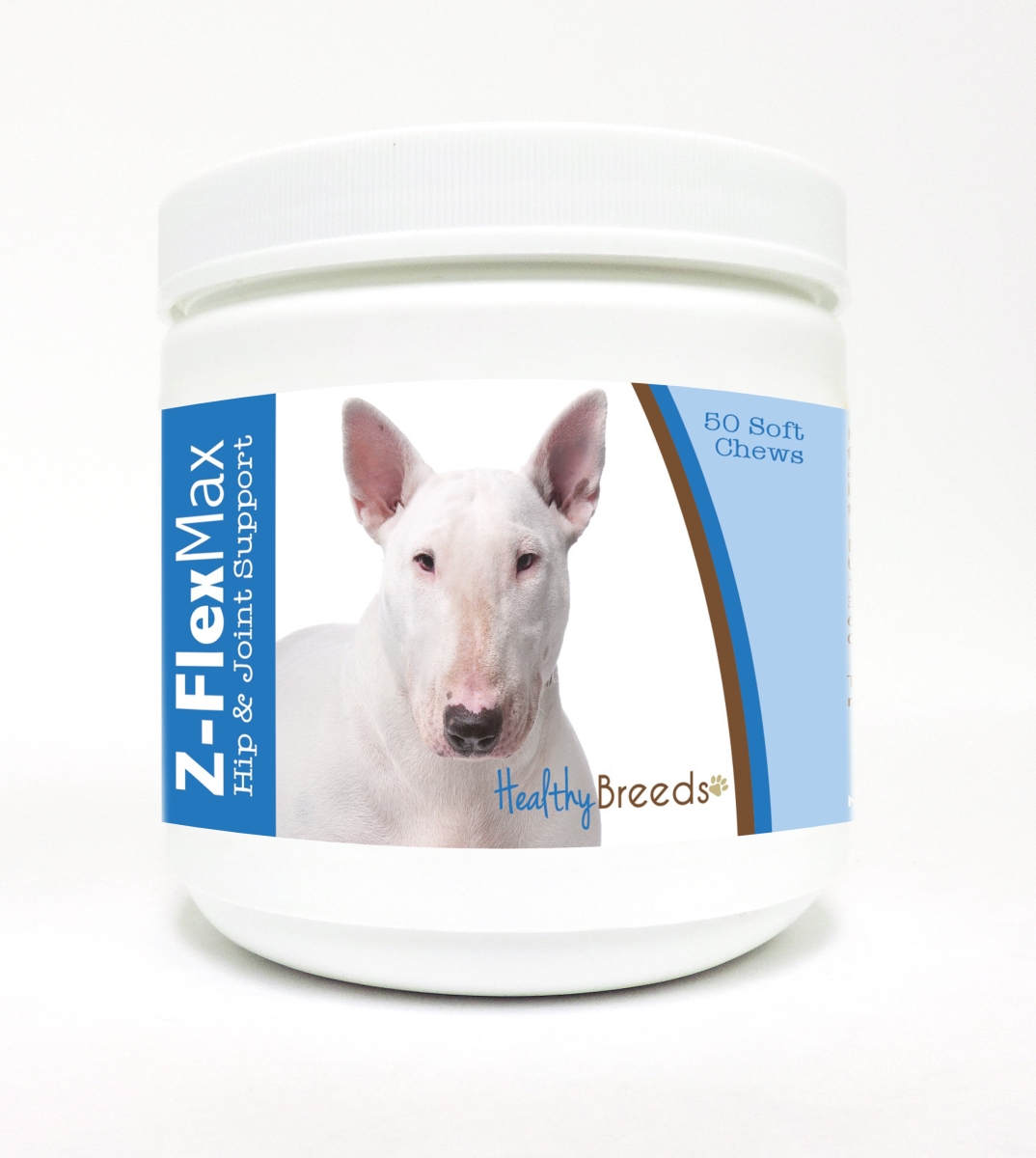 Picture of Healthy Breeds 840235103868 Bull Terrier Z-Flex Max Hip & Joint Soft Chews - 50 Count
