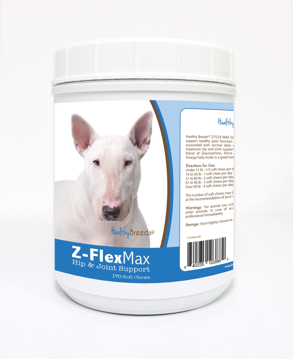 Picture of Healthy Breeds 840235103882 Bull Terrier Z-Flex Max Hip & Joint Soft Chews - 170 Count