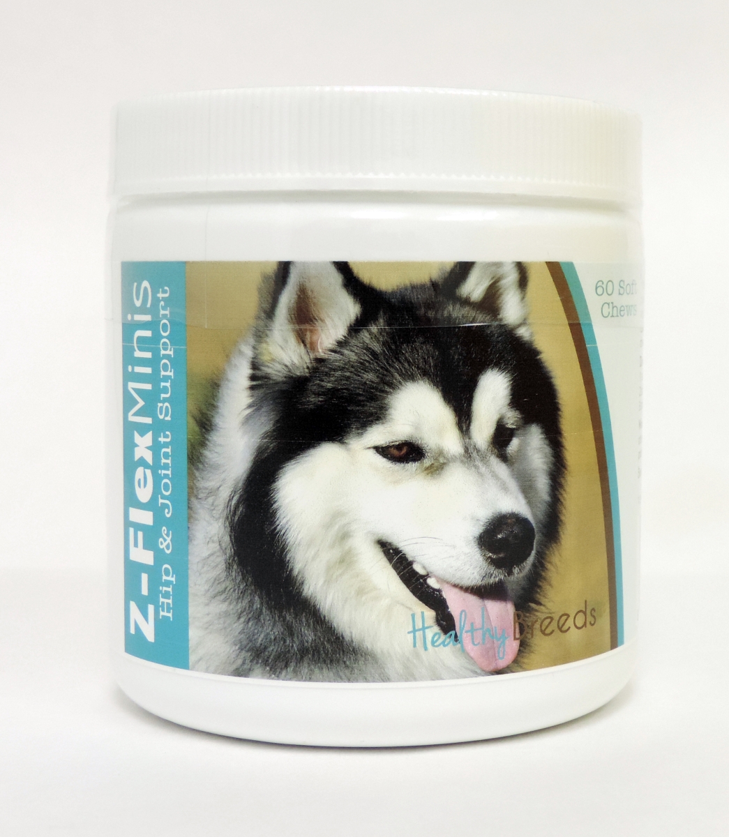 Picture of Healthy Breeds 840235114550 Siberian Husky Z-Flex Minis Hip & Joint Support Soft Chews - 60 Count