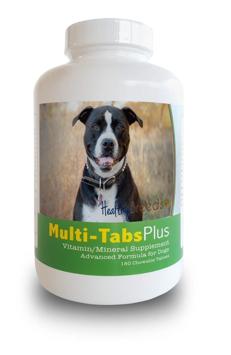Picture of Healthy Breeds 840235140559 Pit Bull Multi-Tabs Plus Chewable Tablets, 180 Count