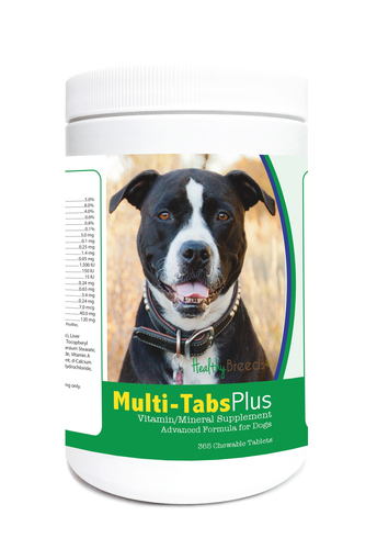 Picture of Healthy Breeds 840235140573 Pit Bull Multi Vitamin Plus Chewable Tablets, 180 Count