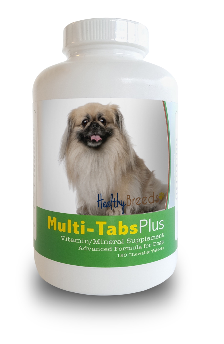 Picture of Healthy Breeds 840235140580 Pekingese Multi-Tabs Plus Chewable Tablets, 180 Count