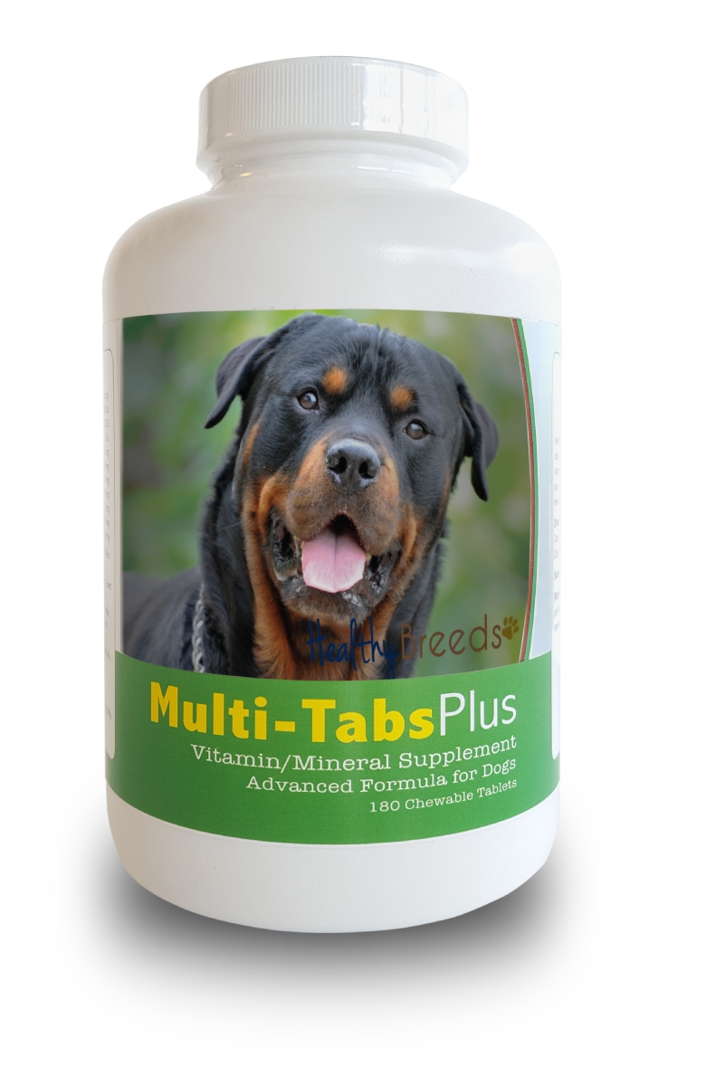 Picture of Healthy Breeds 840235140696 Rottweiler Multi-Tabs Plus Chewable Tablets, 180 Count