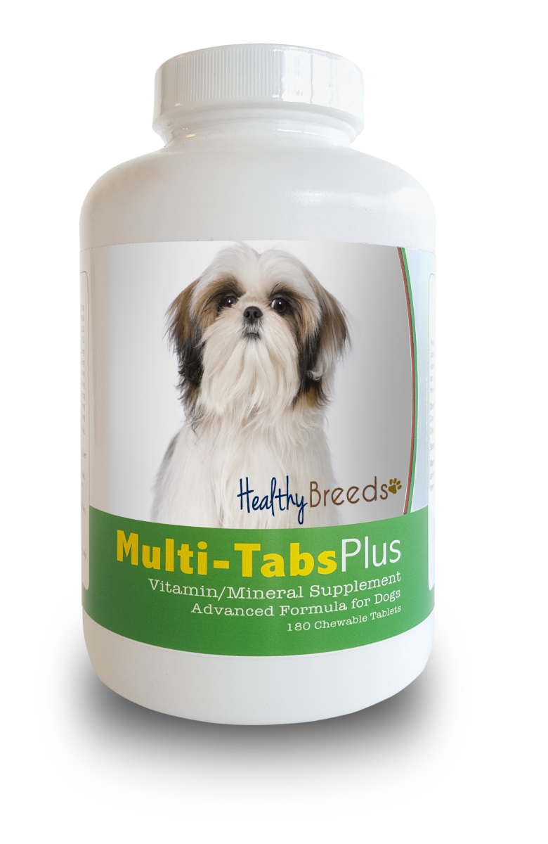 Picture of Healthy Breeds 840235140818 Shih Tzu Multi-Tabs Plus Chewable Tablets, 180 Count