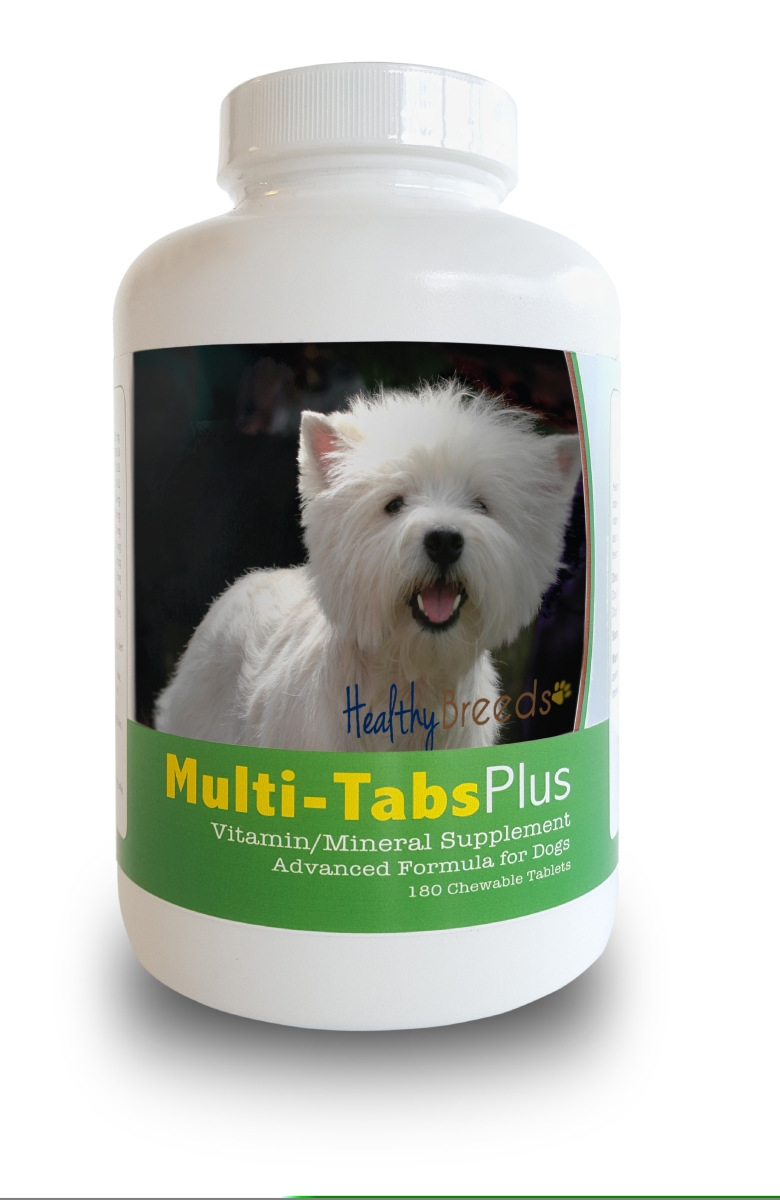 Picture of Healthy Breeds 840235140894 West Highl & White Terrier Multi-Tabs Plus Chewable Tablets, 180 Count
