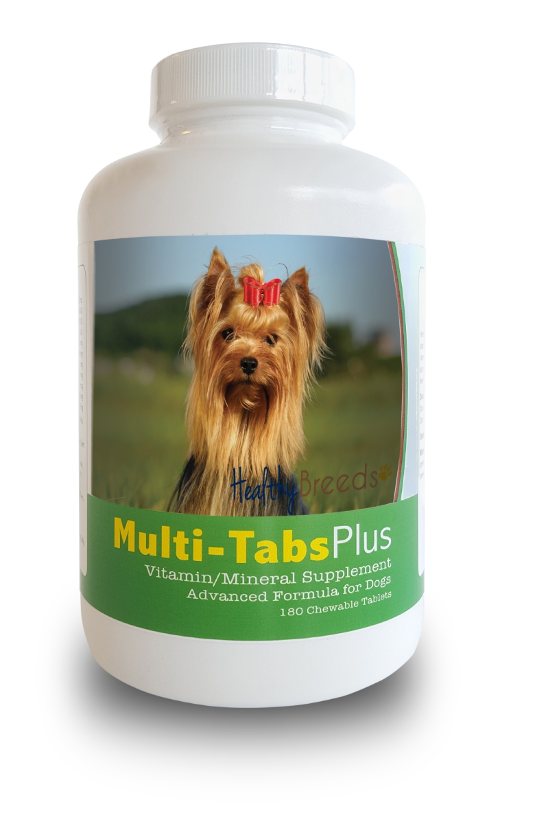 Picture of Healthy Breeds 840235140917 Yorkshire Terrier Multi-Tabs Plus Chewable Tablets, 180 Count