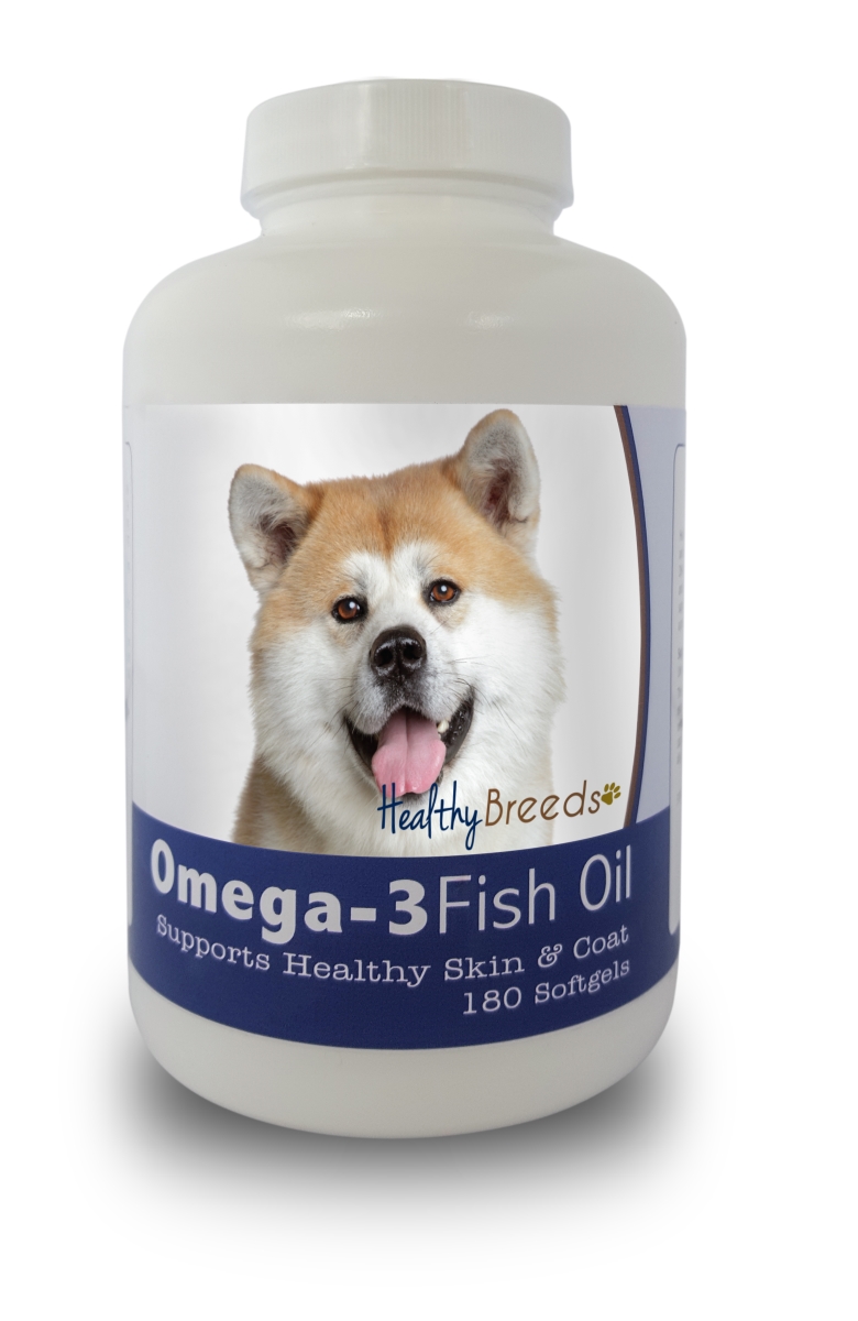 Picture of Healthy Breeds 840235140955 Akita Omega-3 Fish Oil Softgels&#44; 180 Count