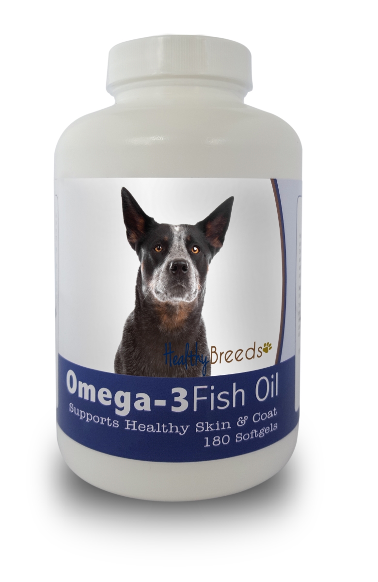 Picture of Healthy Breeds 840235140986 Australian Cattle Dog Omega-3 Fish Oil Softgels&#44; 180 Count