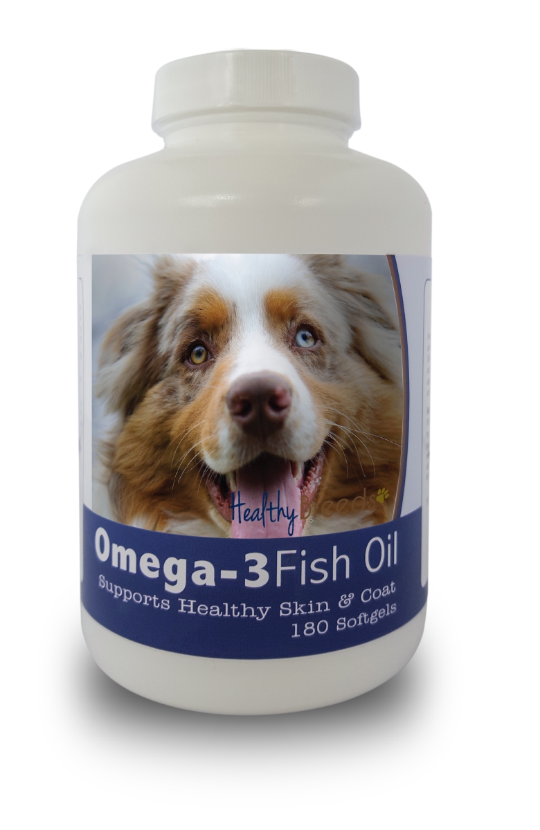 Picture of Healthy Breeds 840235140993 Australian Shepherd Omega-3 Fish Oil Softgels&#44; 180 Count