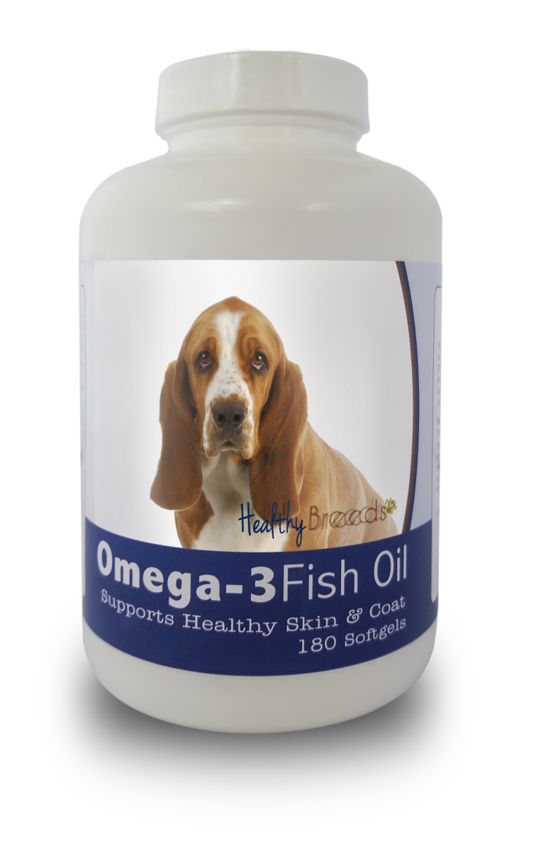 Picture of Healthy Breeds 840235141006 Basset Hound Omega-3 Fish Oil Softgels&#44; 180 Count