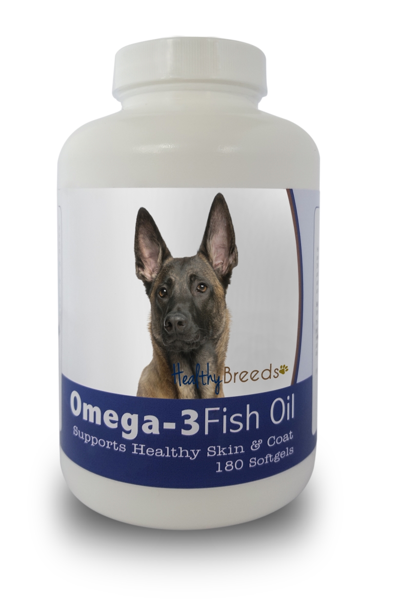 Picture of Healthy Breeds 840235141051 Belgian Malinois Omega-3 Fish Oil Softgels&#44; 180 Count