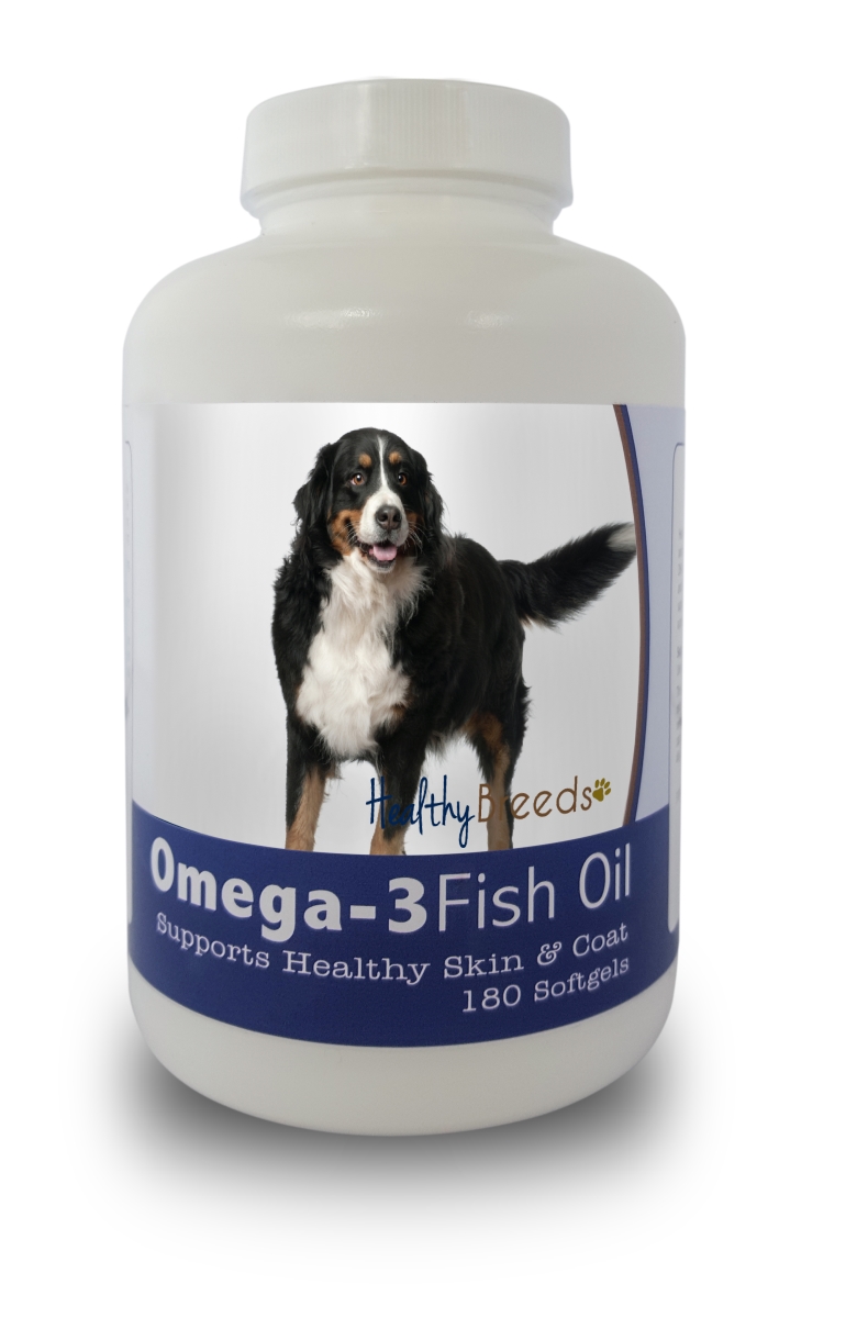 Picture of Healthy Breeds 840235141068 Bernese Mountain Dog Omega-3 Fish Oil Softgels&#44; 180 Count